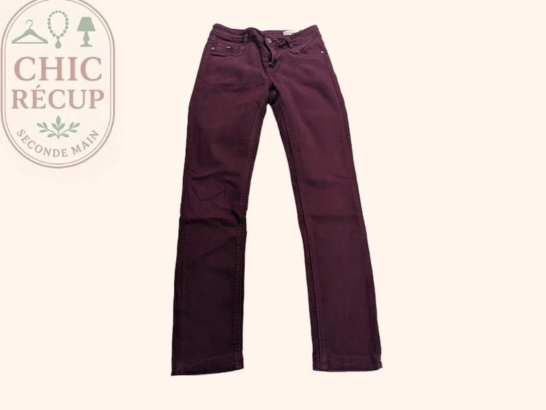 Jeans skinny Kaporal - 38 - Bordeaux - W28 L32
